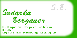 sudarka bergauer business card